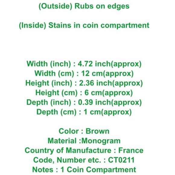 Louis Vuitton Monogram Leather Pochette Cles Key Pouch Cash/Change Holder - Picture 10 of 11